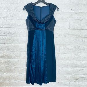 ELIE TAHARY  DRESS BLUE NAVY  SIZE 0 NEW